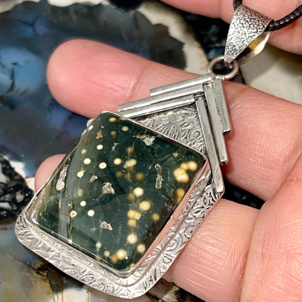 Ocean Jasper Pendant 2 1/2”